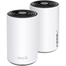 Tp-Link Deco XE75 AXE5400 Üç Bantlı Wifi 6e Mesh Sistemi - 5500 Sq.ft'ye Kadar Alanı Kapsar, Wifi Yönlendirici ve Genişleticinin Yerine Geçer, Yapay Zeka Odaklı Mesh, 6 Ghz Bant, 2'li Paket