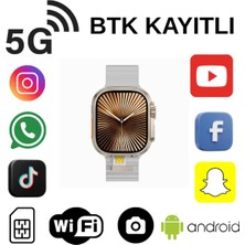 Qifit Hw Ultra 3 Call 5g Android Amoled Ekran Gps, Nfc, Kamera Yapay Zeka Destekli Akıllı Saat Btk Kayıt