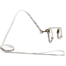 Lvsqvr Beeztees Dbl Kedi Göğüs Tasması ve Gezdirme Kayışı, 130CM, Bej, 27-45CM