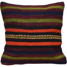 Kilim Antik El Dokuma Dekoratif Kilim Kırlent Yastık Kılıfı 1182 - Yeni - Çok Renkli