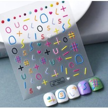 Ellea Nail 5d Kabartmalı TS014 Tırnak Stıcker