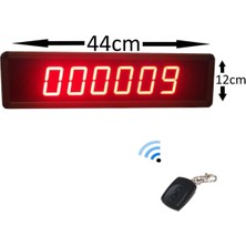 SANEC Kumandalı 6 Dijit Sayıcı (Kasa Ölçüsü: 12X44 Cm)