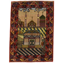 Kilim Antik El Dokuması Yavuz Sultan Selim Konya Mevlana Yün Halı 0758 - Yeni - Çok Renkli