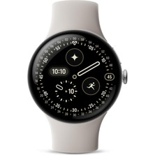 Google Pixel Watch 4 (45 Mm) - Kalp Atış Hızı ve Uyku Takibi Özelliğine Sahip Android Akıllı Saat - 40 Saat Pil - Fitness Takibi - Google Aı - Parlak Gümüş...