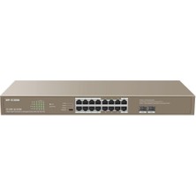 IP-Com - G1118P-16- 250W Unmanaged,16Ge Rj45 Ports Poe,2Gb Sfp Ports 16 Port Poe, 1U Rack M. Metal Case