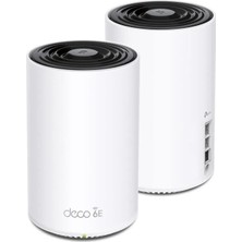 Tp-Link Deco XE75 Pro AXE5400 Üç Bantlı Wifi 6e Mesh Sistemi - 2,5g Wan/lan Bağlantı Noktası, 5500 Metrekareye Kadar Alanı Kapsar, Wifi Yönlendirici ve Genişleticinin Yerini Alır, Yapay Zeka Tahrikli ...