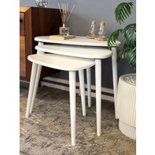 Karakediler Mobilya -Damla Üçlü Zigon Sehpa Seti