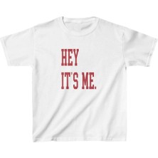 Velmora Fashion Çocuk Unisex Baskılı T-Shirt - Beyaz