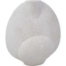 Vitale Seramik Beyaz Yumurta Vazo 31*14*34 cm AK.KD0056