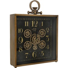 Vitale Latin Çarklı Kare Masa Saati 30*8*39 cm AK.JI0045