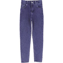 Modanino Kız Çocuk Ekstra Likralı-Esnek Belli Jean Pantolon 6-14 Yaş 12486