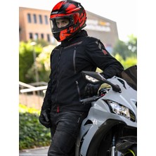 Ls2 Rapıd 2 Cromo Mat Siyah-Kırmızı Kask