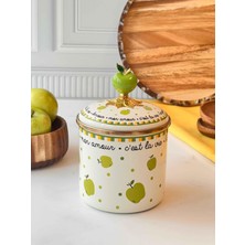 Rossev Green Apple Emaye Kavanoz 12 cm