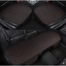 Rebols Tay Tüyü Cepli Oto Koltuk Minder Seti - Koltuk Koruma Kılıfı (3'lü Set)