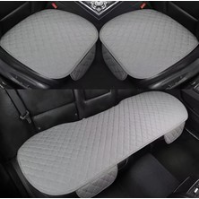 Rebols Tay Tüyü Cepli Oto Koltuk Minder Seti - Koltuk Koruma Kılıfı (3'lü Set)