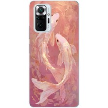 Manitoba Xiaomi Redmi Note 10 Pro Uyumlu Baskılı Yumuşak Silikon Şeffaf Telefon Kılıfı