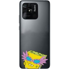Manitoba Xiaomi Redmi 10C Uyumlu Baskılı Yumuşak Silikon Şeffaf Telefon Kılıfı