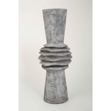 Vitale Lidya Füme Burgulu Vazo 18*18*48 cm AK.KK0001
