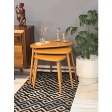 Karakediler Mobilya -Damla Üçlü Zigon Sehpa Seti