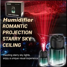 Şarjlı Araç Içi Parfüm Difüzörü ve Hava Nemlendirici Yıldız Tasarım