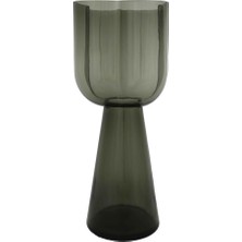 Vitale Bologna Gri Yonca Vazo 16*16*35 cm AK.KI0053