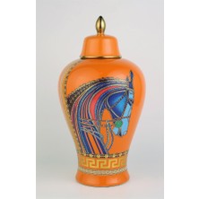 Vitale Seramik Atlı Küp 25*25*48.5 cm AK.KD0069