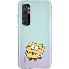 Manitoba Xiaomi Mi Note 10 Lite Uyumlu Baskılı Yumuşak Silikon Şeffaf Telefon Kılıfı