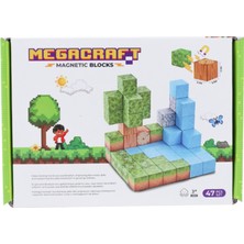 Sinerjim Megacraft Orman Temalı Mıknatıslı Bloklar 47 Parça
