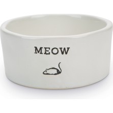 Sptrns Beeztees Kedi Mama Su Kabı, Porselen, Beyaz, 11,5cm, 330ML