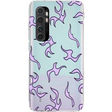 Manitoba Xiaomi Mi Note 10 Lite Uyumlu Baskılı Yumuşak Silikon Şeffaf Telefon Kılıfı