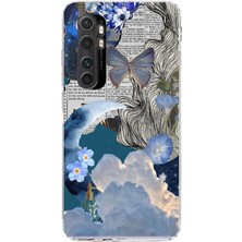 Manitoba Xiaomi Mi Note 10 Lite Uyumlu Baskılı Yumuşak Silikon Şeffaf Telefon Kılıfı