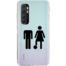 Manitoba Xiaomi Mi Note 10 Lite Uyumlu Baskılı Yumuşak Silikon Şeffaf Telefon Kılıfı