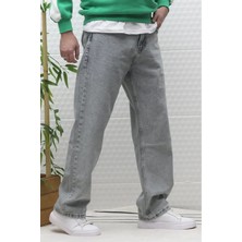Neva Shop Erkek Gri Baggy Jean
