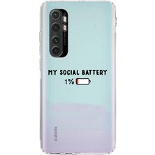 Manitoba Xiaomi Mi Note 10 Lite Uyumlu Baskılı Yumuşak Silikon Şeffaf Telefon Kılıfı