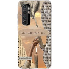 Manitoba Xiaomi Mi Note 10 Lite Uyumlu Baskılı Yumuşak Silikon Şeffaf Telefon Kılıfı