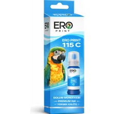 Ero Print EPSON EcoTank L8180 Muadil Mavi Mürekkep 70ML