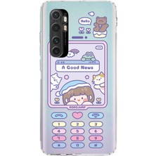 Manitoba Xiaomi Mi Note 10 Lite Uyumlu Baskılı Yumuşak Silikon Şeffaf Telefon Kılıfı