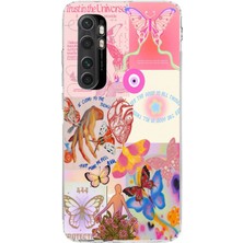 Manitoba Xiaomi Mi Note 10 Lite Uyumlu Baskılı Yumuşak Silikon Şeffaf Telefon Kılıfı