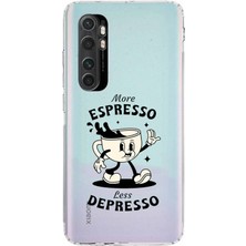 Manitoba Xiaomi Mi Note 10 Lite Uyumlu Baskılı Yumuşak Silikon Şeffaf Telefon Kılıfı