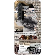 Manitoba Xiaomi Mi Note 10 Lite Uyumlu Baskılı Yumuşak Silikon Şeffaf Telefon Kılıfı