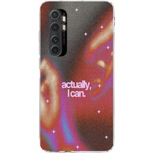 Manitoba Xiaomi Mi Note 10 Lite Uyumlu Baskılı Yumuşak Silikon Şeffaf Telefon Kılıfı