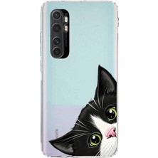 Manitoba Xiaomi Mi Note 10 Lite Uyumlu Baskılı Yumuşak Silikon Şeffaf Telefon Kılıfı