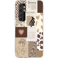 Manitoba Xiaomi Mi Note 10 Lite Uyumlu Baskılı Yumuşak Silikon Şeffaf Telefon Kılıfı