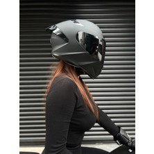 Rivox R2 Mat Siyah Kapalı Kask