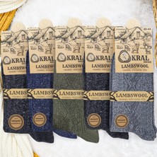 Kral Kışlık Yün Erkek Çorap Lambswool 5'li Paket