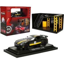 PopŞeker 1:32 Mercedes-Benz Gt Sesli Işıklı Die-Cast Model Araba ve Tamir Atölyesi Seti
