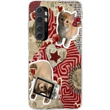 Manitoba Xiaomi Mi Note 10 Lite Uyumlu Baskılı Yumuşak Silikon Şeffaf Telefon Kılıfı