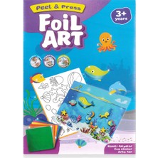 Foil Art Peel & Press Deniz Altı Temalı Folyo Çocuklar Için Renkli Oyun Seti
