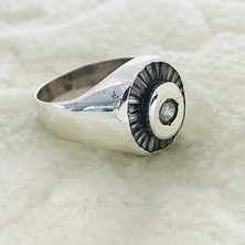 Canka Zirkon Taşlı 925 Ayar Gümüş Erkek Yüzük