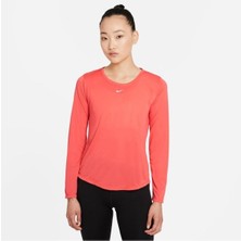 Nike W Nk One Df Ls Std Top Kadın Turuncu Antrenman Uzun Kollu Tişört DD0641-814